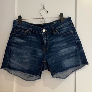 J. Crew Dark Blue Denim Cutoff Shorts